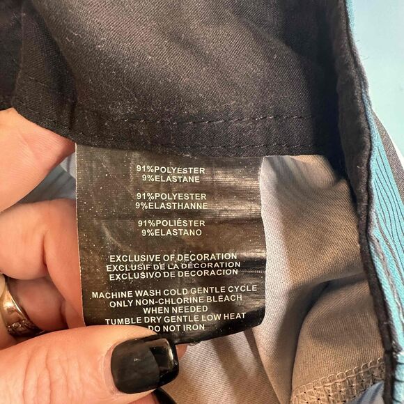 Hang Ten Men's Blue Striped Drawstring Board Shorts Size 34 - Picture 7 of 8